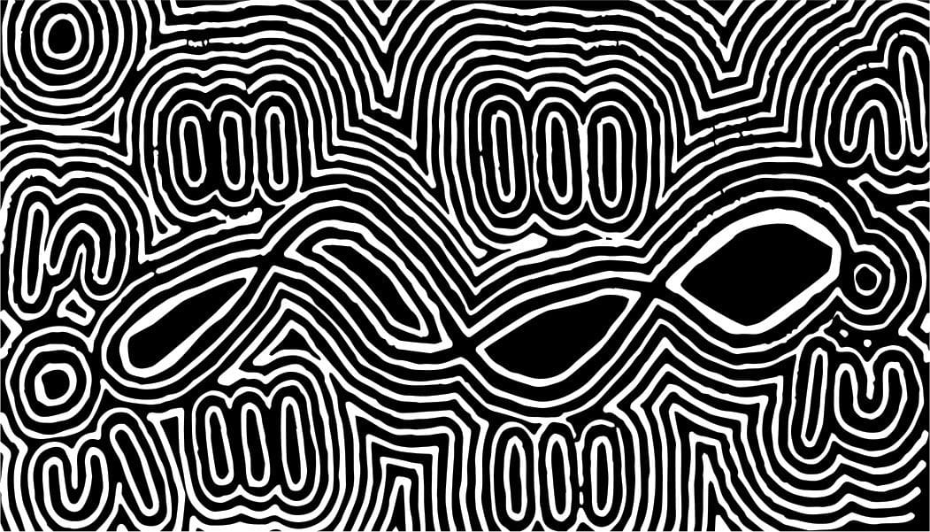 black and white extract of map design