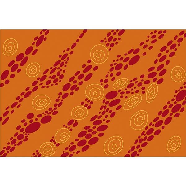Sunzi Star Dreaming Orange Sarong