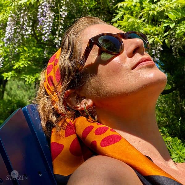 Sunzi Star Dreaming Orange Square