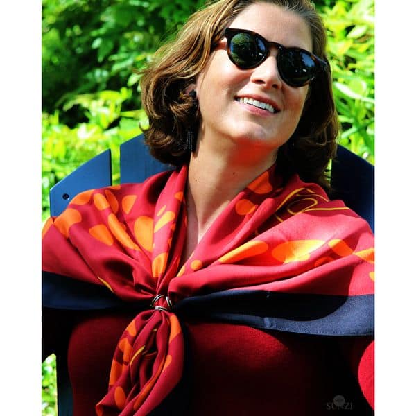 Sunzi Star Dreaming Red Shawl