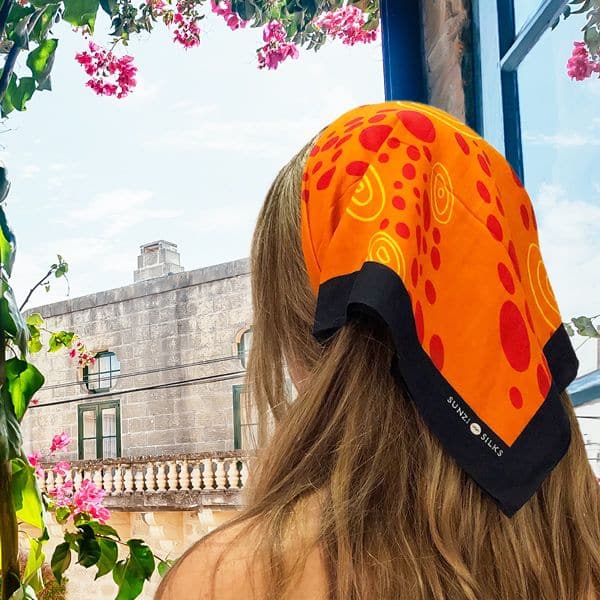 Sunzi Star Dreaming Orange Neckerchief