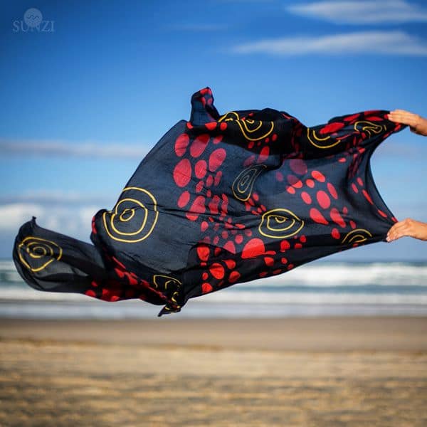 Sunzi Star Dreaming Black Sarong