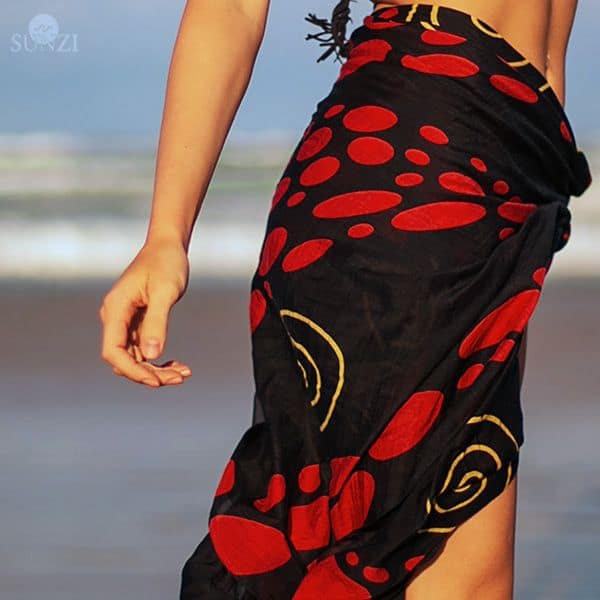 Sunzi Star Dreaming Black Sarong