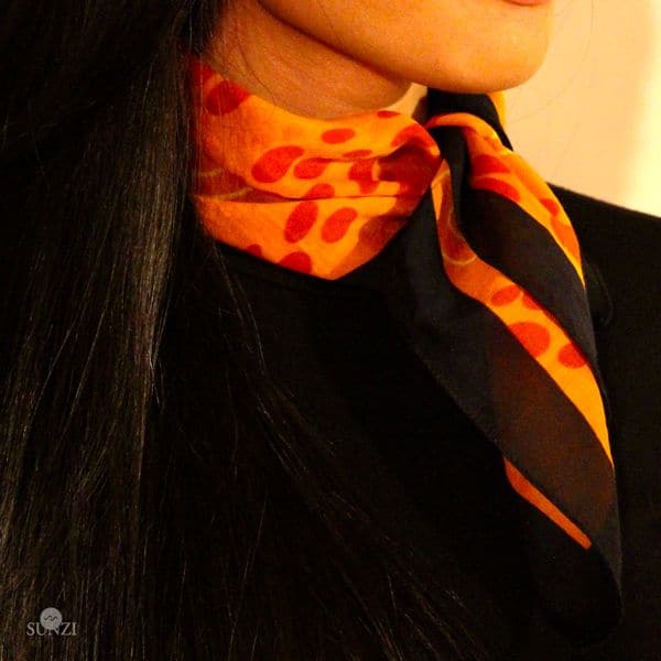 Sunzi Star Dreaming Orange Neckerchief