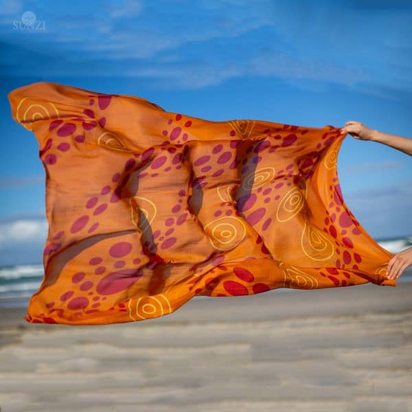 Sunzi Star Dreaming Orange Sarong