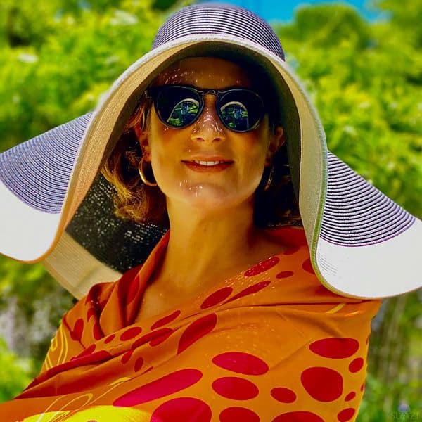 Sunzi Star Dreaming Orange Shawl