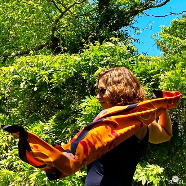 Sunzi Star Dreaming Orange Wrap