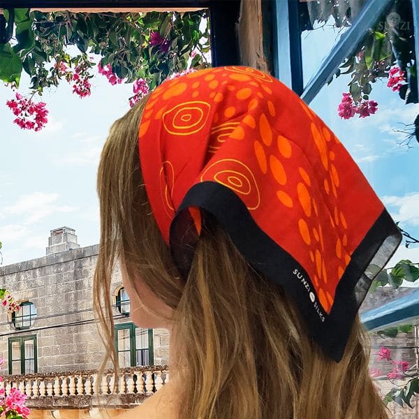 Sunzi Star Dreaming Red Neckerchief