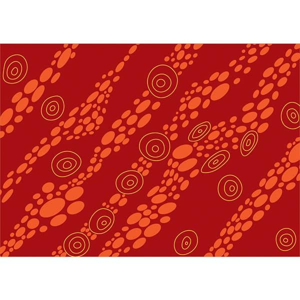 Sunzi Star Dreaming Red Sarong