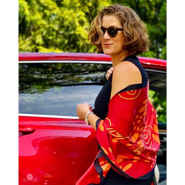 Sunzi Star Dreaming Red Wrap