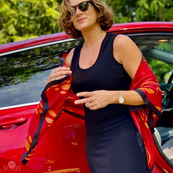 Sunzi Star Dreaming Red Wrap