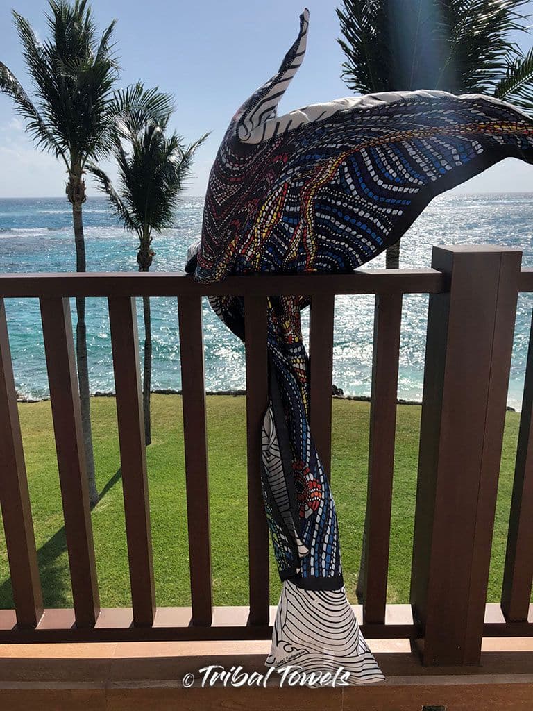 Bird print body towel - Image 3