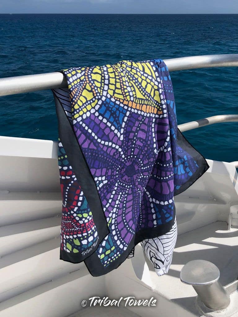 Flower print body towel - Image 2